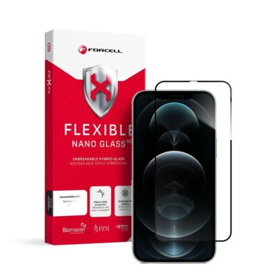 Forcell Flexible Nano Glass 5D for iPhone Xs Max/11 Pro Max μαύρο