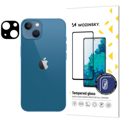 9H tempered glass for iPhone 15 Wozinsky Full Camera Glass – black