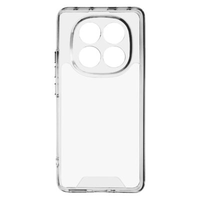 TechWave Clear 2mm case for Xiaomi Redmi Note 14 Pro 5G (camera protection / silver buttons)