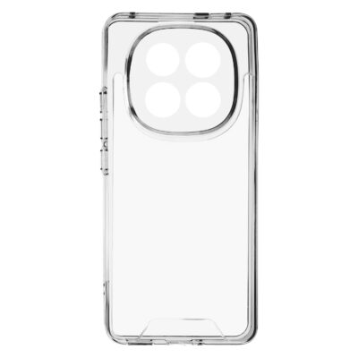 TechWave Clear 2mm case for Xiaomi Redmi Note 14 Pro+ 5G (camera protection / silver buttons)