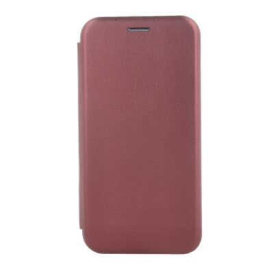 TechWave Curved Book case for Xiaomi Redmi Note 14 Pro 5G / 14 Pro+ 5G burgundy