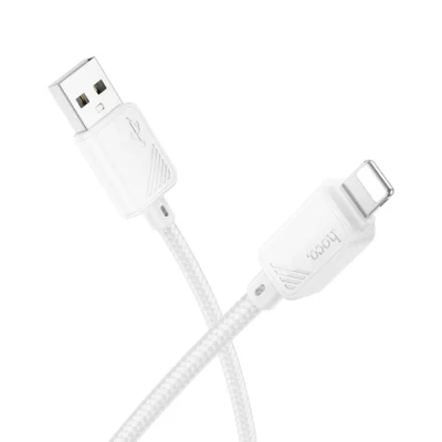 HOCO X113 καλώδιο USB-A σε Lightning, 2,4A, 1μ, λευκό