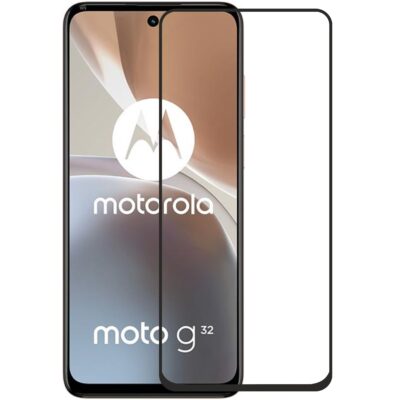 TechWave 5D Full Glue Tempered Glass for Motorola Moto G32 / G42 black