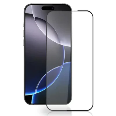 TechWave 5D Full Glue Tempered Glass for Apple iPhone 17 Pro Max black