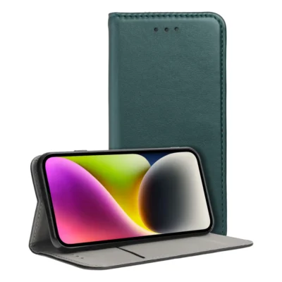 TechWave Smart Leather case for Samsung Galaxy S25 FE forest green