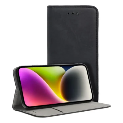 TechWave Smart Leather case for Samsung Galaxy S25 FE black