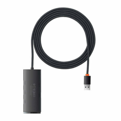 Baseus Hub Adapter Lite Series (WKQX030201) USB σε 4x USB3.0, 1x Type-C, 2μ, μαύρο