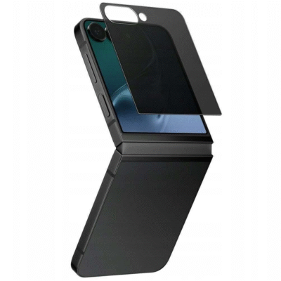 TechWave 5D Full Glue Privacy Tempered Glass for Samsung Galaxy Z Flip 7 black