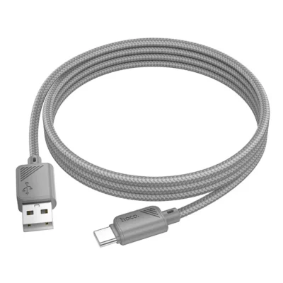 Hoco X113 καλώδιο φόρτισης – δεδομένων USB‑A σε USB‑C, 3A, 1μ, γκρι