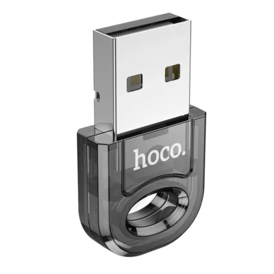 HOCO UA28 bluetooth αντάπτορας, USB-A, bluetooth 5.3, transparent μαύρο