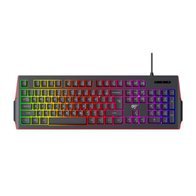 Havit KB866L gaming πληκτρολόγιο, RGB φωτισμός, english layout, μαύρο κόκκινο