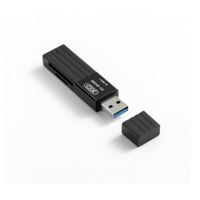 XO DK05B card reader 2 σε 1, USB 3.0, μαύρο