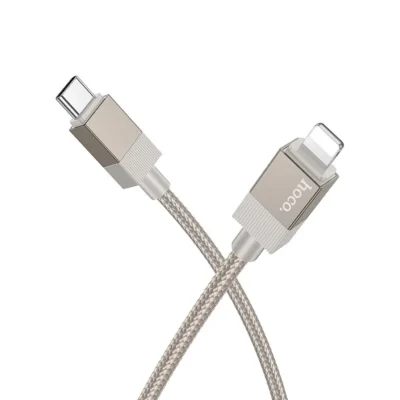 Hoco X110 καλώδιο ταχείας φόρτισης – δεδομενων USB-C σε Lightning, 27W, PD, 1m, χρυσό