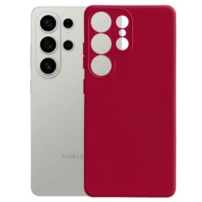 TechWave Soft Silicone case for Samsung Galaxy S26 Ultra red