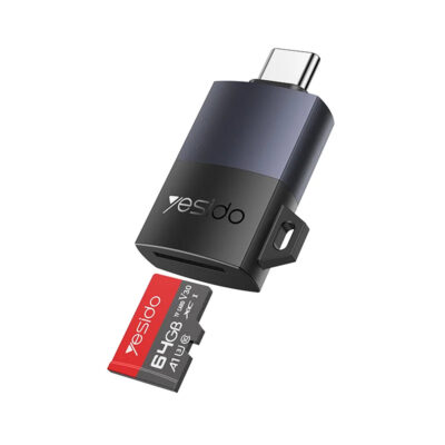 Yesido GS37 card reader, Type-C, TF Card, 1TB, μαύρο