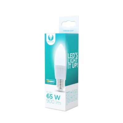 Forever LED λαμπτήρας E27 C37, 10W, 230V, 3000K, 900lm, κεραμικός