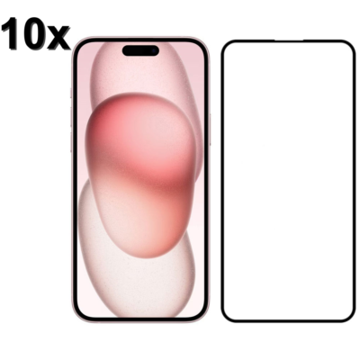 TechWave 5D Full Glue Tempered Glass for Apple iPhone 16 black (Σετ 10 τεμαχίων – bulk)