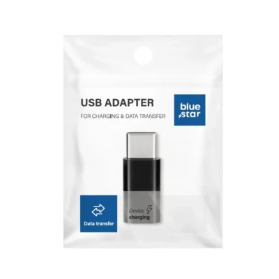 Blue Star αντάπτορας Micro-USB σε Type-C, μαύρο