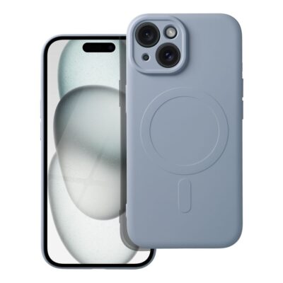 Case for Samsung A27 Silicone Mag Cover compatible with MagSafe (camera protection) light blue