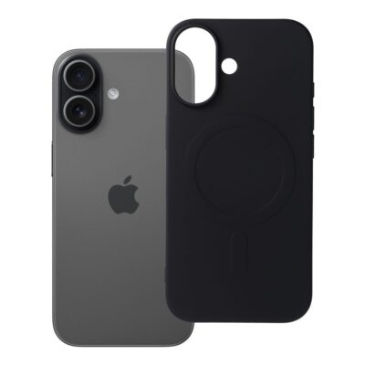 Case for iPhone 17 Silicone Mag Cover compatible with MagSafe (big hole) black