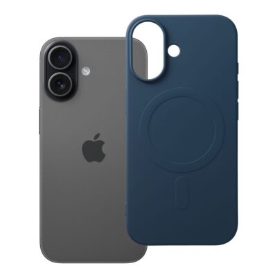 Case for iPhone 17 Silicone Mag Cover compatible with MagSafe (big hole) blue