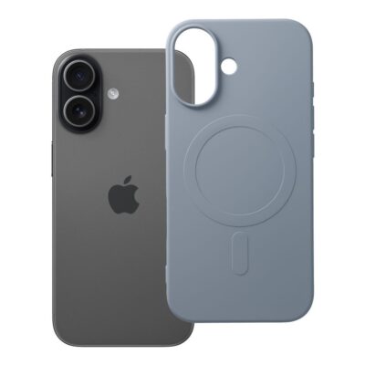 Case for iPhone 17 Silicone Mag Cover compatible with MagSafe (big hole) light blue