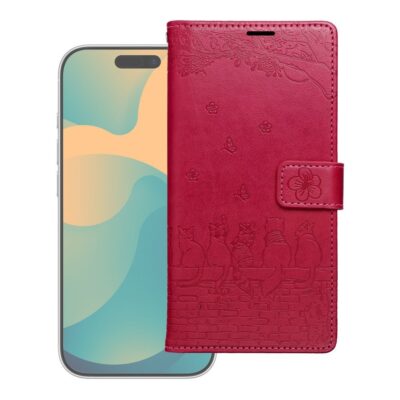 Flip case for Motorola G17 Mezzo Book cats red