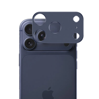TechWave Full Cover Camera (Bar) Tempered Glass for Apple iPhone 17 Pro Max navy blue