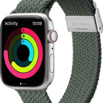 Dux Ducis Strap (Mixture II Version) Λουράκι Ανοξείδωτο Ατσάλι Olive Green (Apple Watch 38/40/41mm)