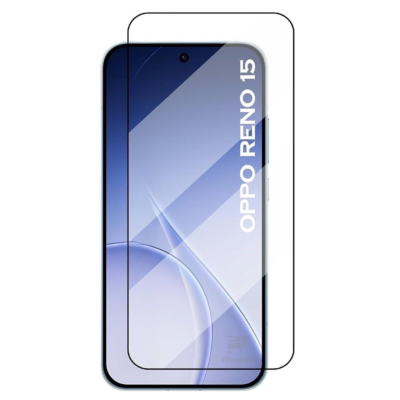 TechWave 5D Full Glue Tempered Glass for Oppo Reno 15 black