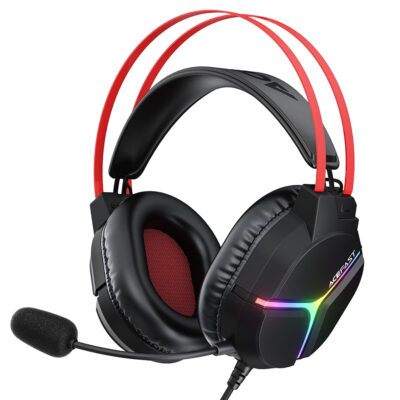 Acefast H16 ενσύρματο gaming headset, RGB, Hi-Fi Audio, Dual-Interface, 2μ., μαύρο