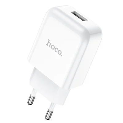 Hoco N2 φορτιστής τοίχου USB-A, 2.1A, 10W, λευκό