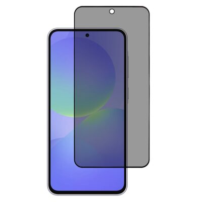 TechWave 5D Full Glue Privacy Tempered Glass for Samsung Galaxy A57 5G black