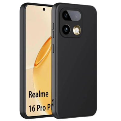 TechWave Soft Silicone case for Realme 16 Pro+ 5G black