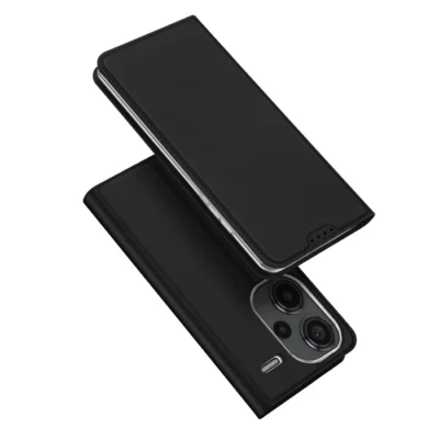 Dux Ducis Skin Pro θήκη για Xiaomi Redmi Note 13 Pro+ 5G, stand λειτουργία, συμβατή με ασύρματη φόρτιση, μαύρη