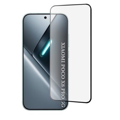 TechWave 5D Full Glue Tempered Glass for Xiaomi Poco F9 Ultra black