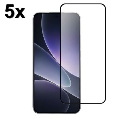 TechWave 5D Full Glue Tempered Glass for Xiaomi Redmi Note 17 Pro 5G / 17 Pro Max 5G black (Σετ 5 τεμαχίων – bulk)